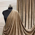 Champagne Royal Velvet Fabric by The Yard, Wedding Decor, Fashion & Crafts I by VALENTINATEXTILEINC