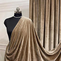 Champagne Royal Velvet Fabric by The Yard, Wedding Decor, Fashion & Crafts I by VALENTINATEXTILEINC