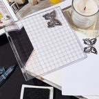PH PandaHall Acrylic Stamp Block 5.9x6.1" Perfect Positioning Stamping Clear - Image 5