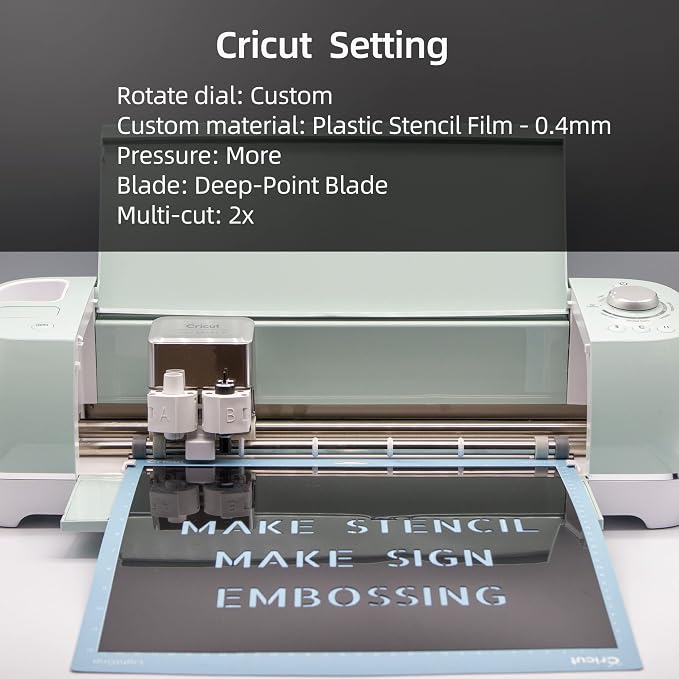 Opaque Black Plastic Sheets, 7.5mil 12” X 12” Craft PET Film, PET Stencil - Image 3