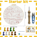 INFUNLY Sea Beach Punch Needle Kits - Image 2