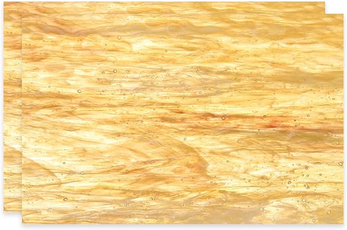 PATIKIL 4 x 6 Inch Transparent Stained Glass Sheets, 2 Sheets Mosaic Glass by PATIKIL