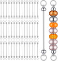 Molain 80 Pcs Beadable Keychain Making Kit, Beadable Keychain Bars Bulk Blank by Molain