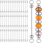 Molain 80 Pcs Beadable Keychain Making Kit, Beadable Keychain Bars Bulk Blank by Molain