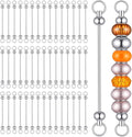 Molain 80 Pcs Beadable Keychain Making Kit, Beadable Keychain Bars Bulk Blank by Molain