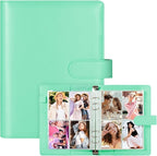 WITHYU A5 Card Collector with 30 Pack 4-Pocket Pages, 6 Ring Binder Album with by WITHYU