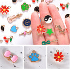 Bulk Gold Enamel Charms for Jewelry Making, Colorful Metal Charms Pendant for - Image 3