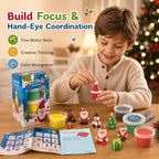 Air Dry Clay for Kids, 4 Christmas Mini Modeling Clay Sets, DIY Snowman Model - Image 5