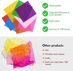 CdbC Colored Cellophane Sheets Colored Cellophane Transparent Gift Packaging 120 - Image 5