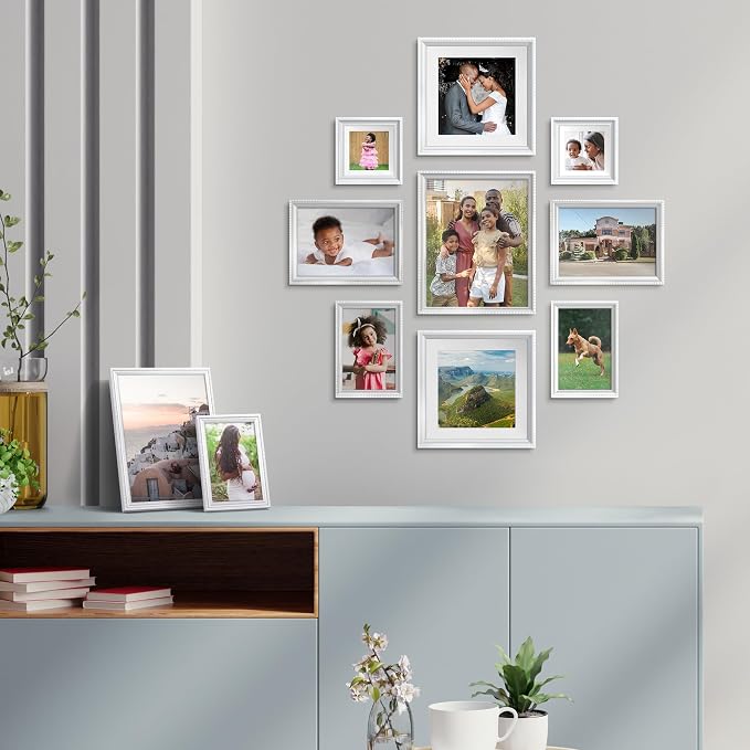 4x4 Picture Frames with 3x3 Mat, 6 Pack, Contemporary, Inspirations | These - Image 6