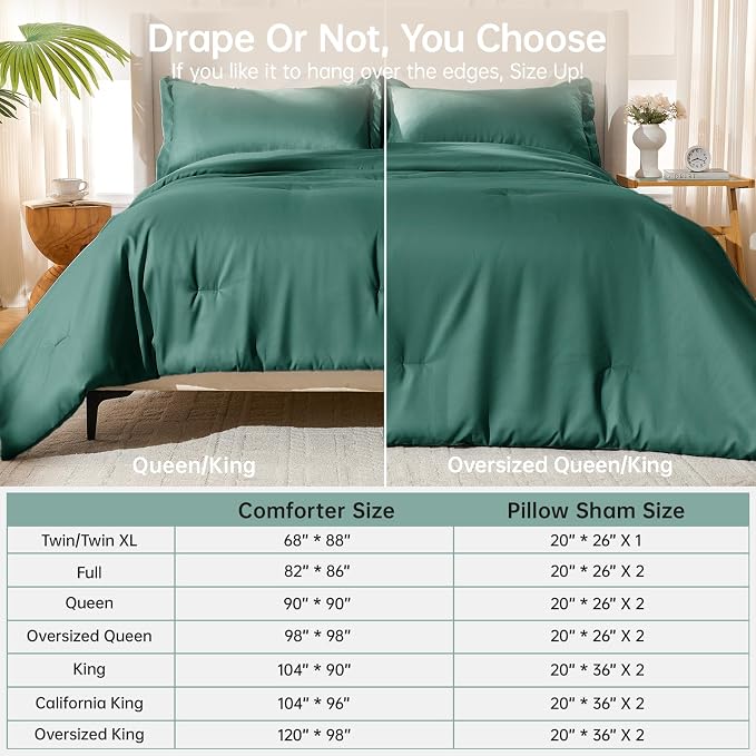 MUXHOMO Queen Comforter Set, All Season Ultra Soft Down Alternative Bedding - Image 8