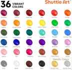 Shuttle Art Acrylic Paint, 36 Colors Acrylic Paint Set - Image 3
