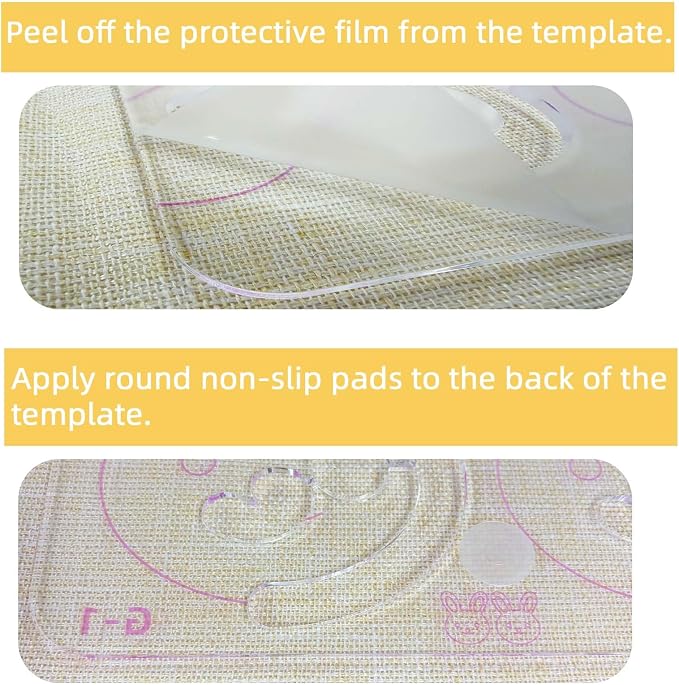 3Pcs Free Motion Quilting Templates - Image 7