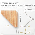 Fabric Wall Cubicle Corner Shelf - Image 3