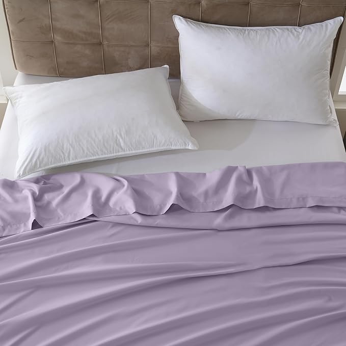 ZPECC Queen Flat Sheet Only 6 Pack, Durable Lavender Top Bed Sheets - Image 7