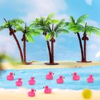 50pcs Mini Resin Flamingo Ducks, Tiny Flamingo Figurines to Hide, Miniature - Image 6