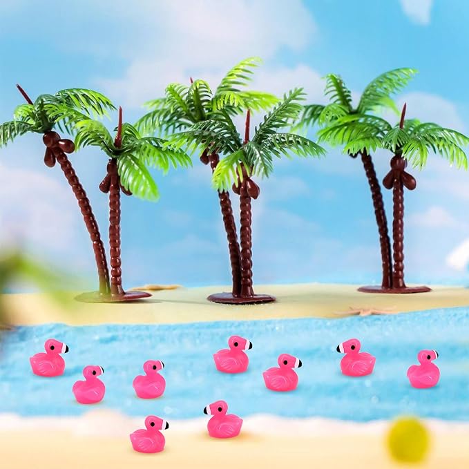 50pcs Mini Resin Flamingo Ducks, Tiny Flamingo Figurines to Hide, Miniature - Image 6