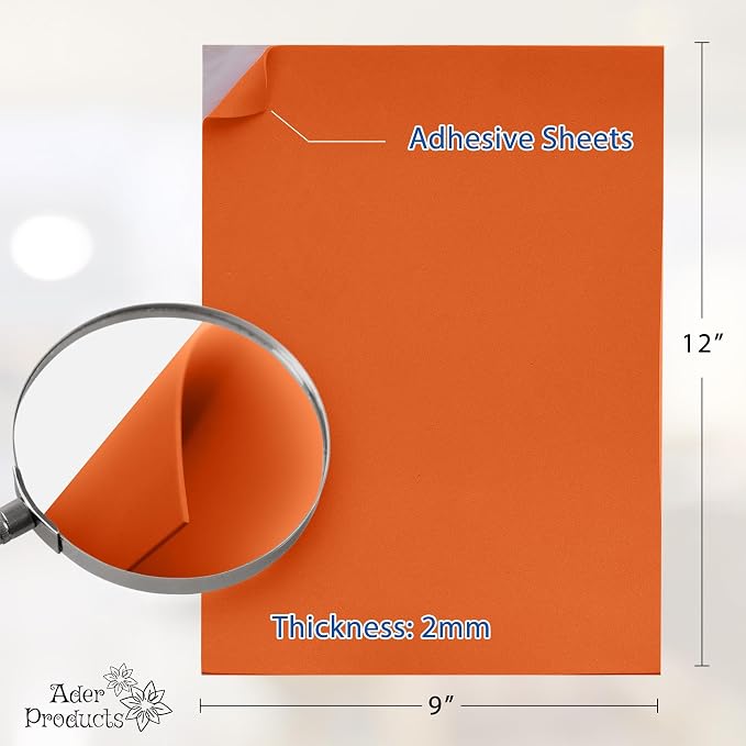 Adhesive Orange EVA Foam Sheets - Image 2