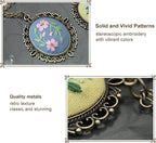 ZOCONE 4 Packs Embroidery Necklace Kits, Embroidery Pendant Kit Mini Cross - Image 5