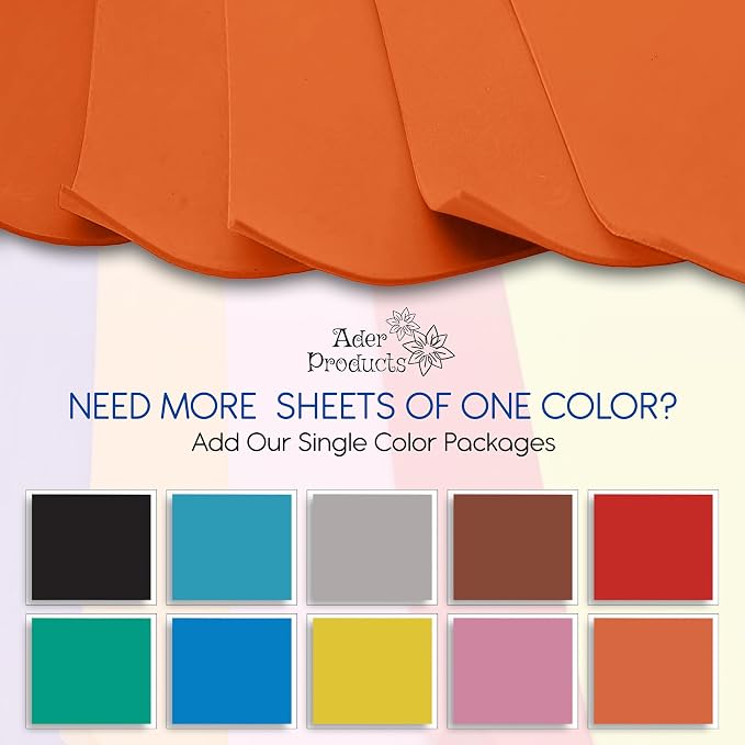 Adhesive Orange EVA Foam Sheets - Image 4