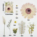Woohome 44 PCS Pressed Flowers Natural Dried Flowers Pink Resin Flowers Real - Image 5