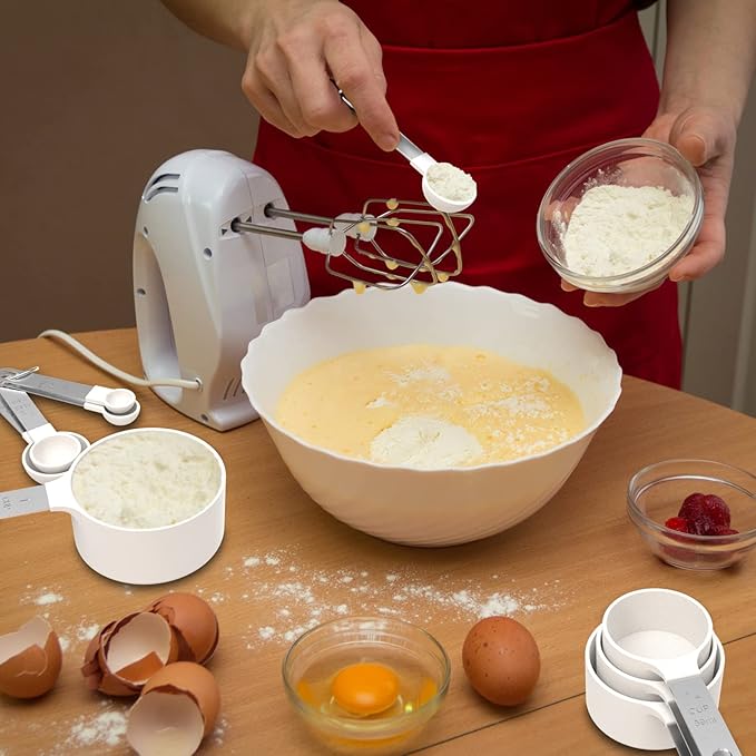 Measuring Cups & Spoons Set, Stackable Cups and Spoons | Nesting Measure Cups - Image 7