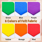 XSEINO 6 Rolls 12"x35" Large Felt Sheets, 1.4mm Thick Nonwoven Fabric - Image 3