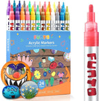 Funto Acrylic Paint Pens for Rock Painting, 24 Colors Paint Marker Set by FUNTO