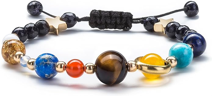 Fesciory Women Solar System Bracelet Universe Galaxy The Eight Planets Guardian - Image 2