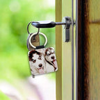 12 Pcs Sublimation Blank Keychains, PU Leather White Keychains Ornament Pendants - Image 6