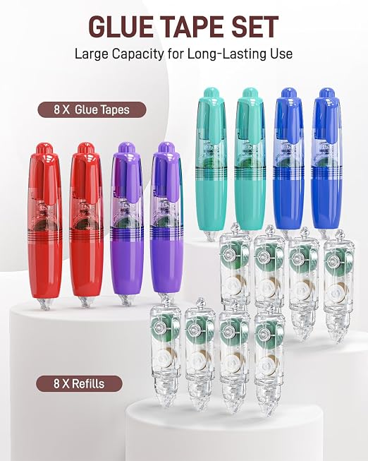 16 Pack Retractable Double-Sided Tape Roller - Image 6