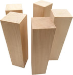 5PCS Basswood Carving Blocks, Whittling Wood Carving Kit, Unfinished Wooden - Image 6