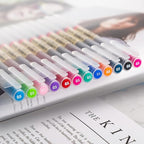 BEIWO Premium Gel Ink Ball Point Pen, Fine Point Color Pens, Smooth Writing Gel - Image 3