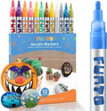 Funto Acrylic Paint Pens for Rock Painting, 12 Colors Paint Marker Set by FUNTO