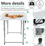 FDW 4FT Folding Table Half Portable Foldable Table Picnic Table - Image 4