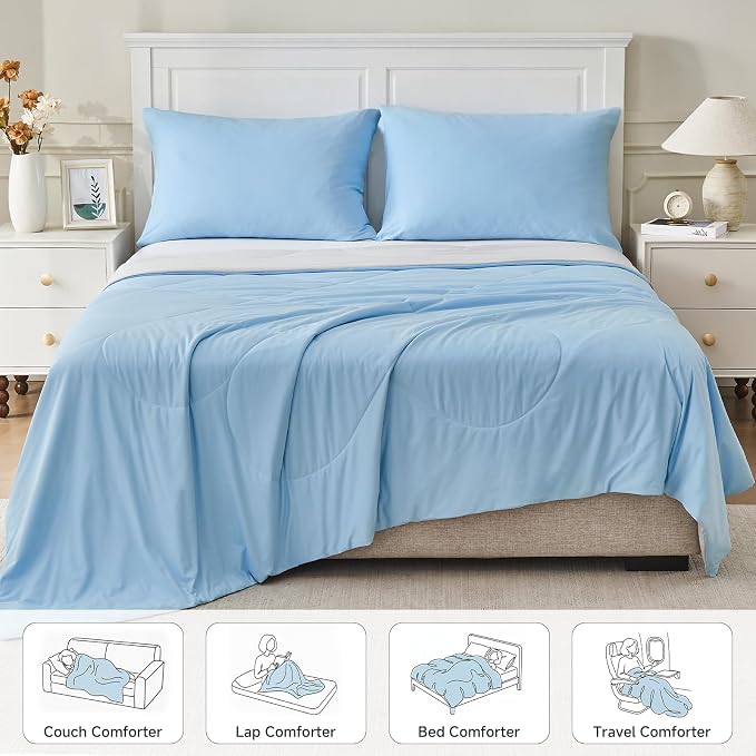 HOMFINE Cooling Comforter Japanese Double-Sided Cold Tech Fabric Cooling Blanket - Image 6