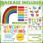 Summer Bulletin Board Classroom Decorations 3D Rainbow Butterfly Floral - Image 3