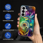 for Samsung Galaxy S26 Case, Dragonfly Dandelion Colorful Pattern Glossy 2 in 1 - Image 6