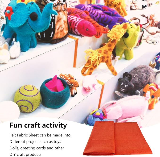 Jtnohx Color Felt, 1 Square Yard Felt Fabric, 1.4mm Thickness Flexible Craft - Image 7