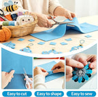 Sky Blue Fabric Sheet 72" X 36", 1.4mm Thick Large Soft Durable Flexible Craft - Image 4