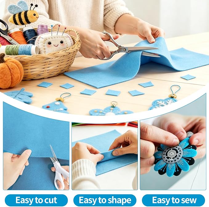 Sky Blue Fabric Sheet 72" X 36", 1.4mm Thick Large Soft Durable Flexible Craft - Image 4
