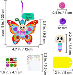 Winlyn 24 Sets Butterfly Craft Kits DIY 3D Rainbow Butterfly Ornaments - Image 8
