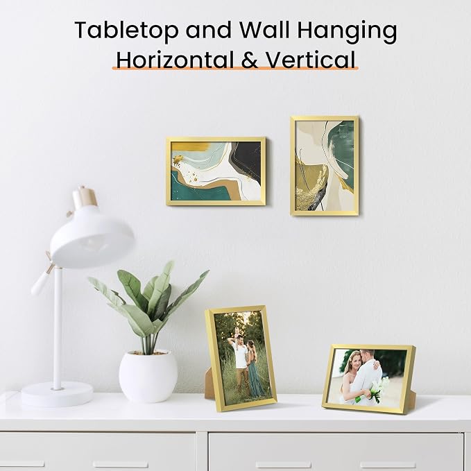upsimples 4x6 Picture Frame Set of 3, Made of High Definition Glass - Image 6