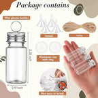 Bokon 25set 10ml Mini Plastic Bottles - Image 2