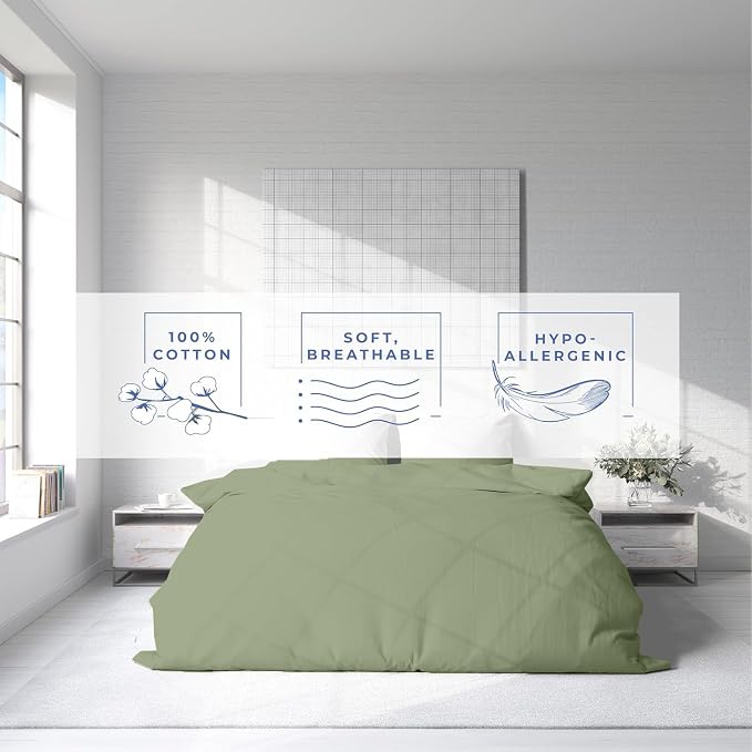 Kotton Culture 1 Pc Twin XL/Twin Duvet Cover Only-100% Egyptian Cotton 600 - Image 5