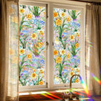 Daffodil Faux Stained Glass Window Film, Static Cling Window Film Decorative - Image 4