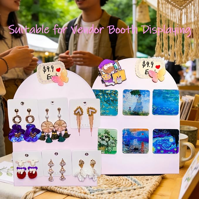 2 Pack Metal Pink Magnet Display Board - Image 4