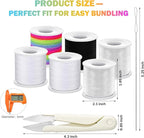 8pcs Elastic String Bracelet Making Kit, Stretchy Bracelet String, 6 Rolls 1mm - Image 2