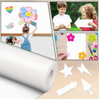 Inkspire White Bulletin Board Paper Roll, 14.8FTx18.5IN Large Reusable - Image 5