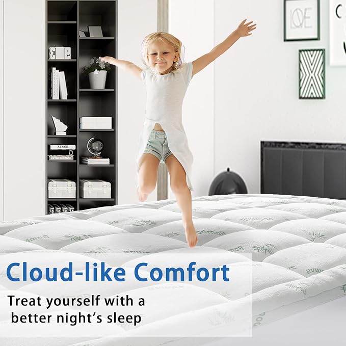 Mattress Topper Queen Size, Cooling Extra Thick Breathable Viscose Made from - Image 4